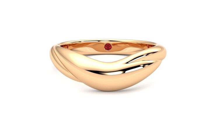 Taylor & Hart Virage Wedding Ring 360 degree image 0