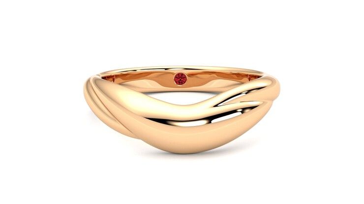 Taylor & Hart Virage Wedding Ring 360 degree image 1