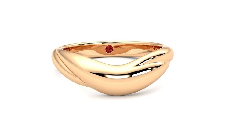 Taylor & Hart Virage Wedding Ring 360 degree image 2