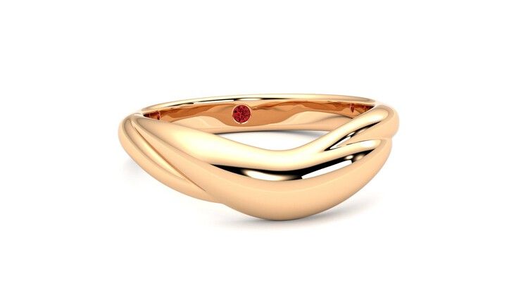Taylor & Hart Virage Wedding Ring 360 degree image 3