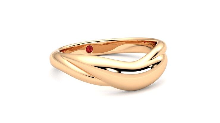 Taylor & Hart Virage Wedding Ring 360 degree image 5