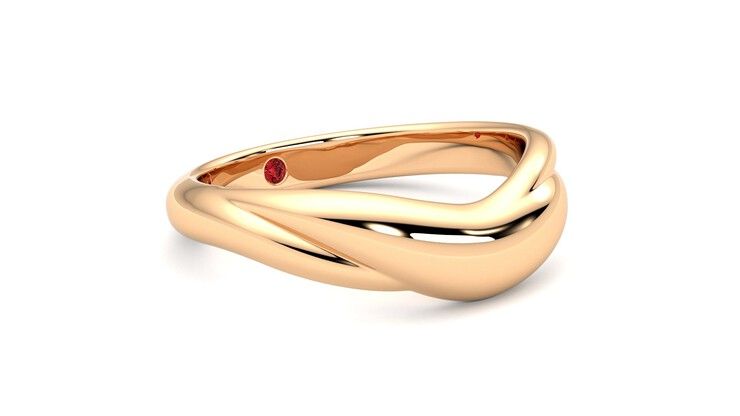 Taylor & Hart Virage Wedding Ring 360 degree image 6
