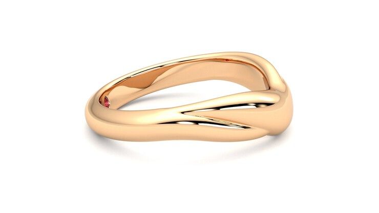 Taylor & Hart Virage Wedding Ring 360 degree image 9