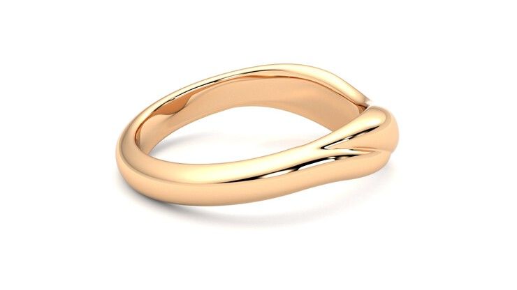 Taylor & Hart Virage Wedding Ring 360 degree image 11