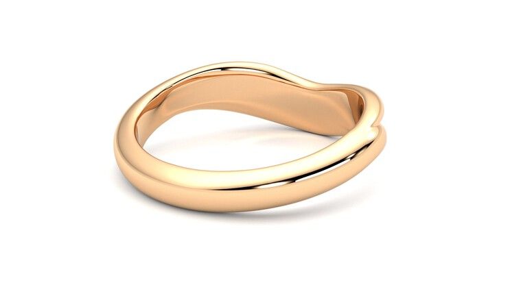 Taylor & Hart Virage Wedding Ring 360 degree image 13