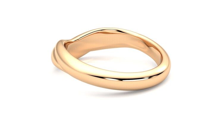 Taylor & Hart Virage Wedding Ring 360 degree image 18