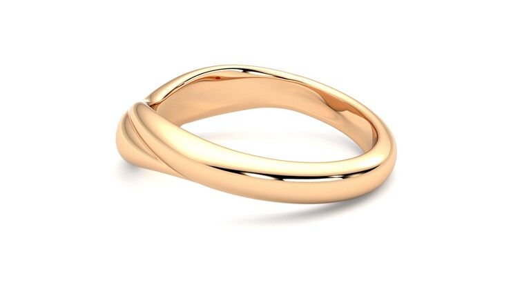 Taylor & Hart Virage Wedding Ring 360 degree image 19