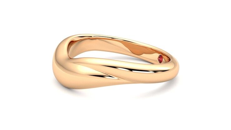Taylor & Hart Virage Wedding Ring 360 degree image 22