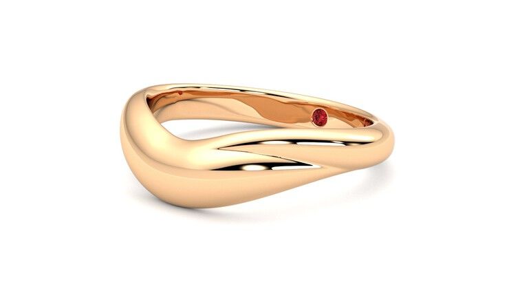 Taylor & Hart Virage Wedding Ring 360 degree image 24