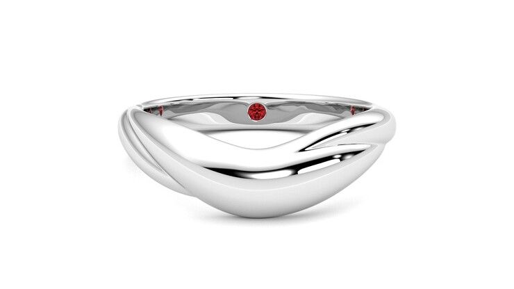 Taylor & Hart Virage Wedding Ring 360 degree image 0