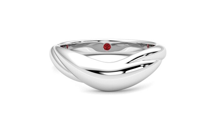 Taylor & Hart Virage Wedding Ring 360 degree image 1