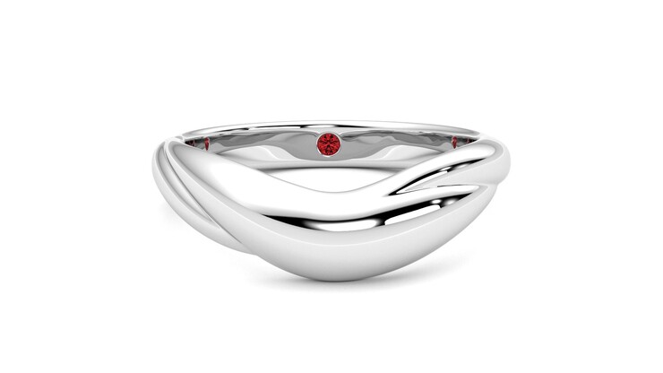Taylor & Hart Virage Wedding Ring 360 degree image 1