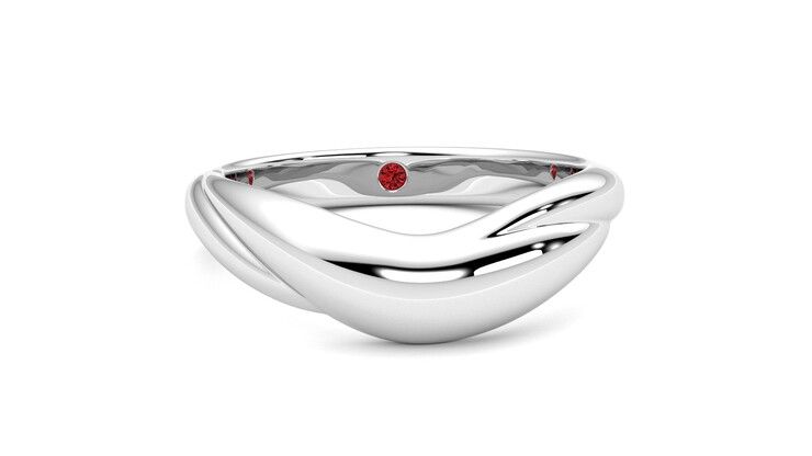Taylor & Hart Virage Wedding Ring 360 degree image 2