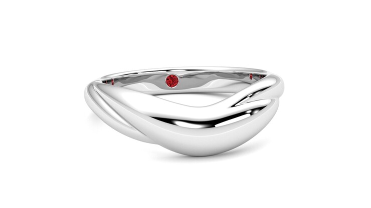 Taylor & Hart Virage Wedding Ring 360 degree image 3