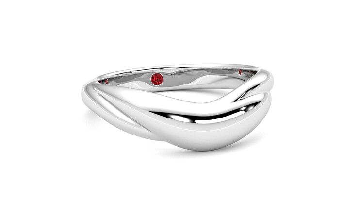 Taylor & Hart Virage Wedding Ring 360 degree image 4