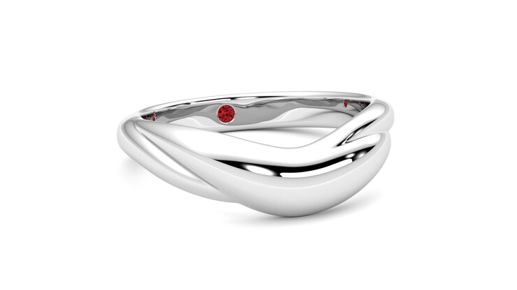 Taylor & Hart Virage Wedding Ring 360 degree image 4