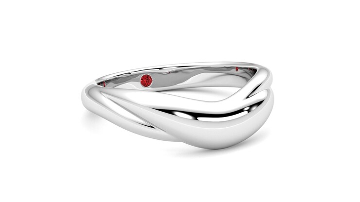 Taylor & Hart Virage Wedding Ring 360 degree image 5