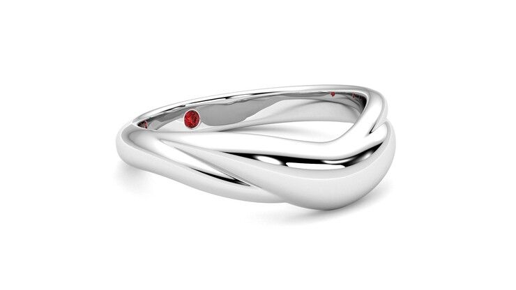 Taylor & Hart Virage Wedding Ring 360 degree image 6
