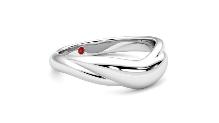 Taylor & Hart Virage Wedding Ring 360 degree image 6