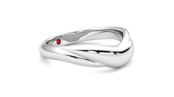Taylor & Hart Virage Wedding Ring 360 degree image 7