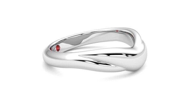 Taylor & Hart Virage Wedding Ring 360 degree image 8