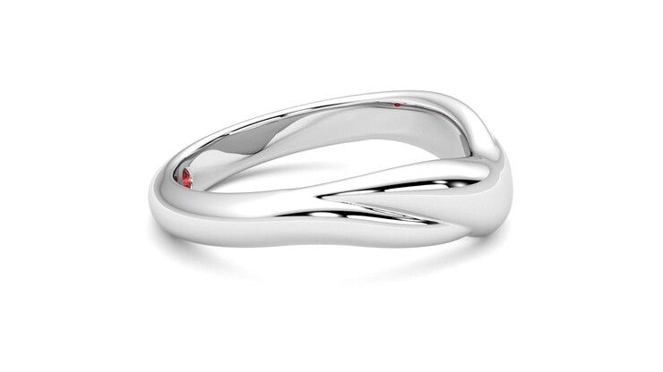 Taylor & Hart Virage Wedding Ring 360 degree image 9