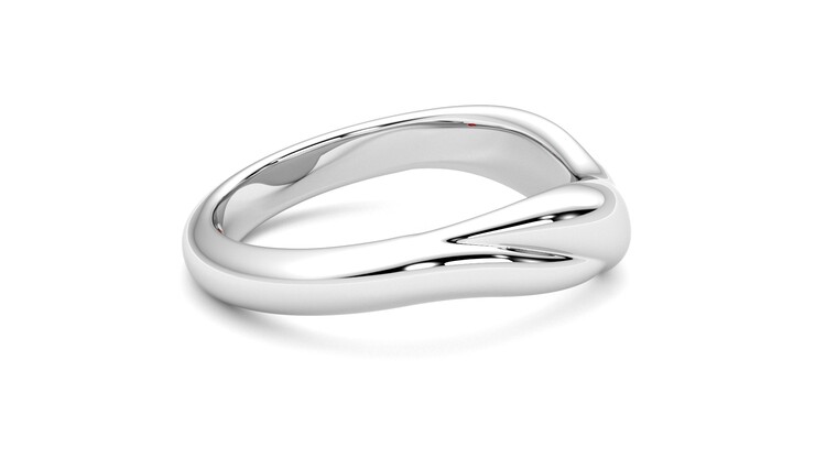Taylor & Hart Virage Wedding Ring 360 degree image 10