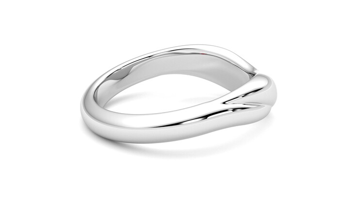 Taylor & Hart Virage Wedding Ring 360 degree image 11