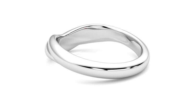 Taylor & Hart Virage Wedding Ring 360 degree image 18