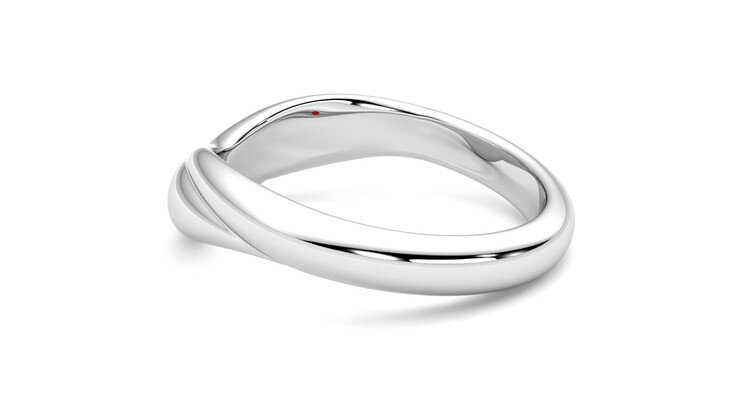 Taylor & Hart Virage Wedding Ring 360 degree image 19