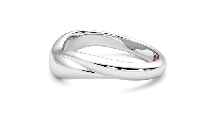 Taylor & Hart Virage Wedding Ring 360 degree image 21