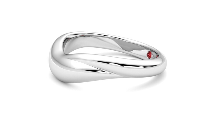 Taylor & Hart Virage Wedding Ring 360 degree image 22