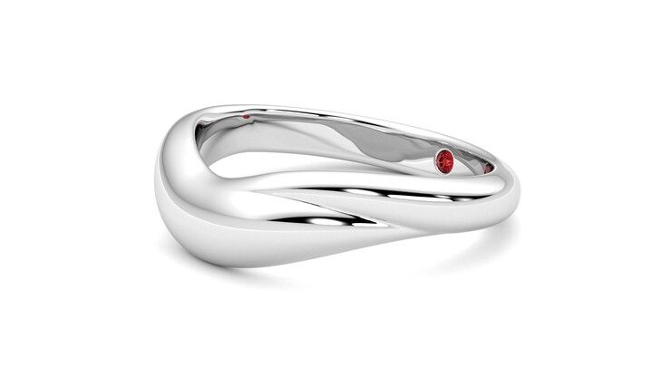 Taylor & Hart Virage Wedding Ring 360 degree image 23