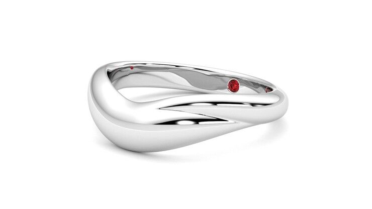 Taylor & Hart Virage Wedding Ring 360 degree image 24