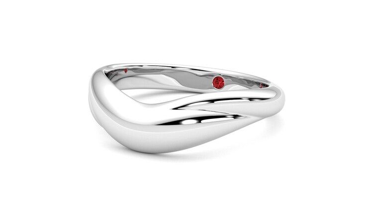 Taylor & Hart Virage Wedding Ring 360 degree image 25