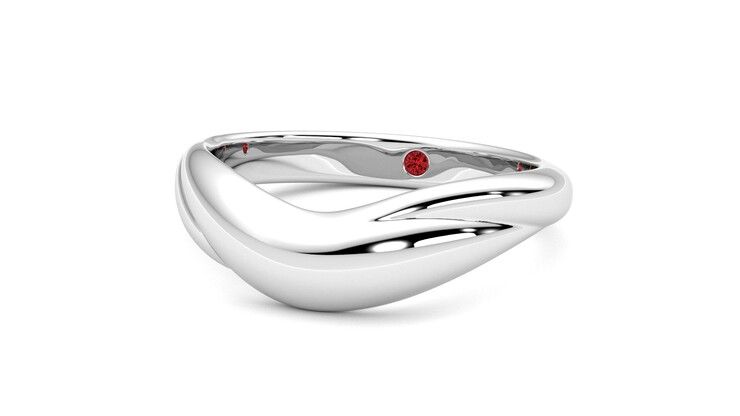 Taylor & Hart Virage Wedding Ring 360 degree image 26