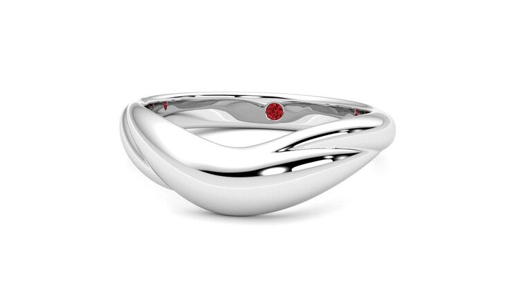 Taylor & Hart Virage Wedding Ring 360 degree image 27