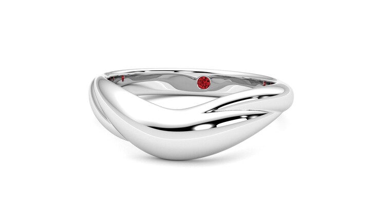 Taylor & Hart Virage Wedding Ring 360 degree image 27
