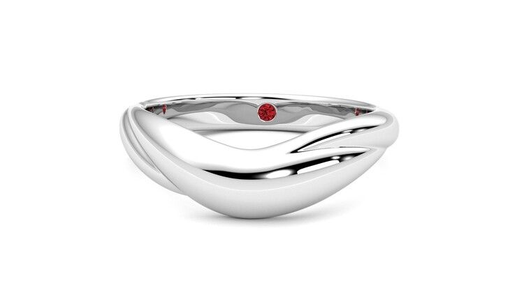 Taylor & Hart Virage Wedding Ring 360 degree image 28