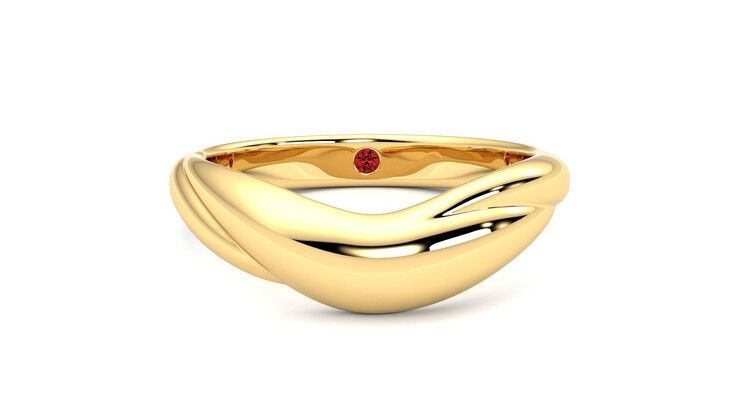 Taylor & Hart Virage Wedding Ring 360 degree image 1