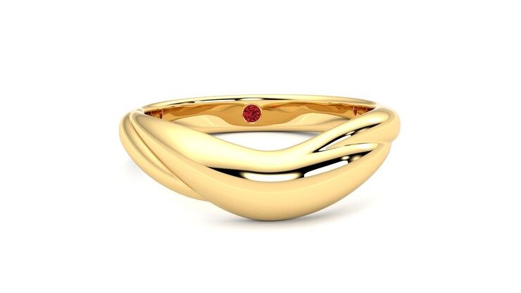 Taylor & Hart Virage Wedding Ring 360 degree image 2