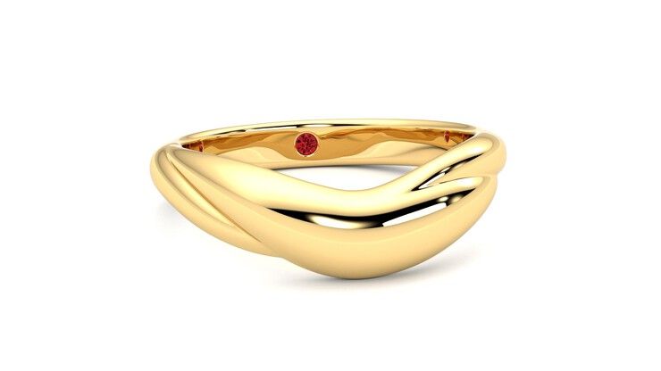 Taylor & Hart Virage Wedding Ring 360 degree image 3