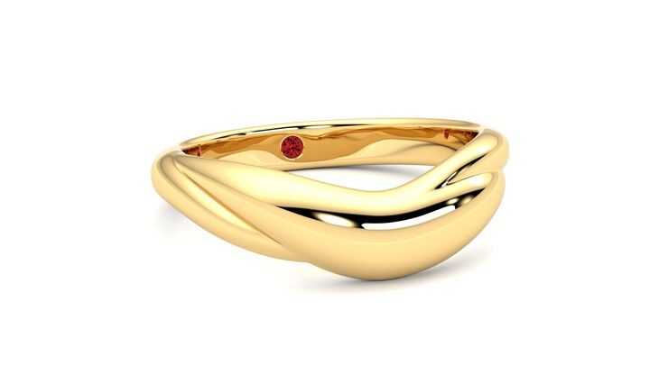 Taylor & Hart Virage Wedding Ring 360 degree image 4