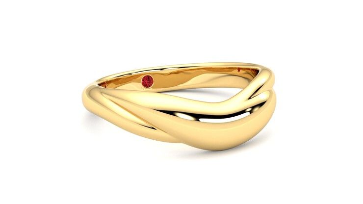 Taylor & Hart Virage Wedding Ring 360 degree image 5