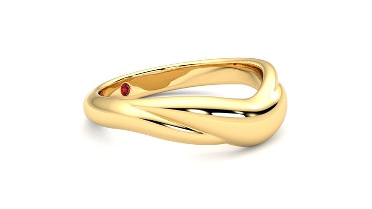 Taylor & Hart Virage Wedding Ring 360 degree image 7