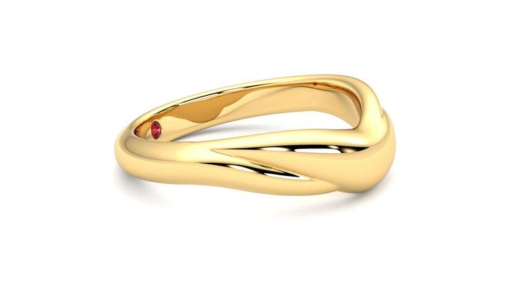 Taylor & Hart Virage Wedding Ring 360 degree image 8