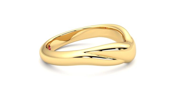 Taylor & Hart Virage Wedding Ring 360 degree image 9
