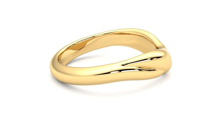 Taylor & Hart Virage Wedding Ring 360 degree image 10