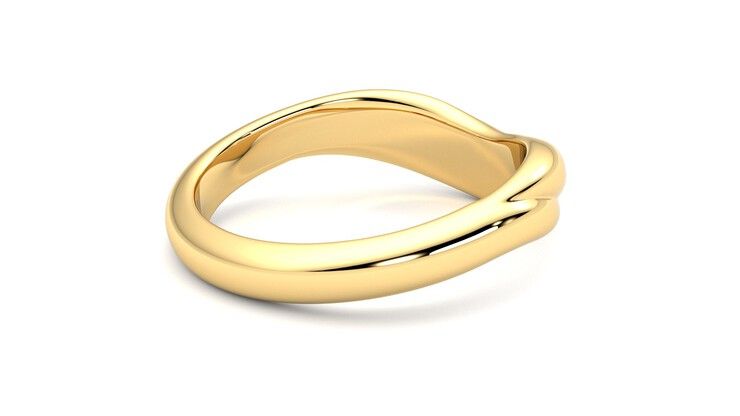 Taylor & Hart Virage Wedding Ring 360 degree image 12