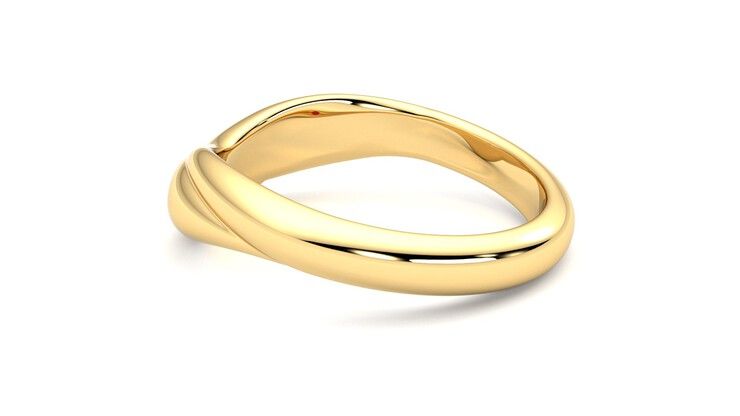 Taylor & Hart Virage Wedding Ring 360 degree image 19